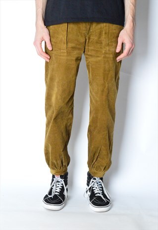 VINTAGE 60S MUSTARD KHAKI CORDUROY PANTS