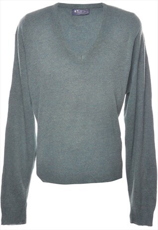 VINTAGE GREEN JUMPER - L