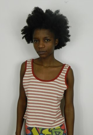 ORANGE STRIPPED TOP