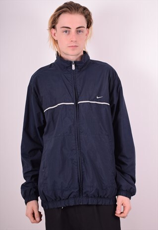NIKE MENS VINTAGE JACKET XL BLUE 90S
