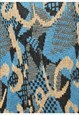 VINTAGE PATTERNED BLUE JUMPER - M