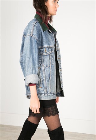 VINTAGE 80S LEVI'S CONTRAST COLLAR JACKET / AVELINASREWORKS