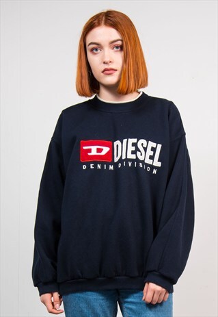 VINTAGE 90'S NAVY DIESEL SWEATSHIRT JUMPER