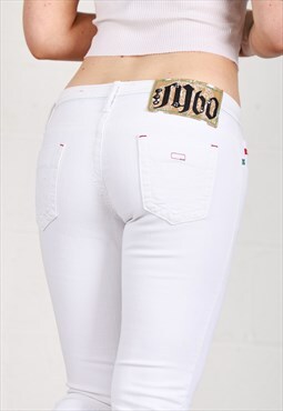 Vintage Miss Sixty Jeans in White Y2K Denim Pants W28