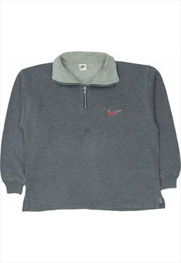 Vintage 90's Nike Sweatshirt Swoosh Quarter Zip