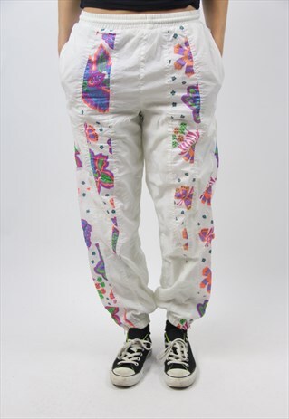 VINTAGE FUNKY PATTERNED SHELL TRACKSUIT BOTTOMS