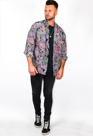 VINTAGE FLORAL PRINT SHIRT