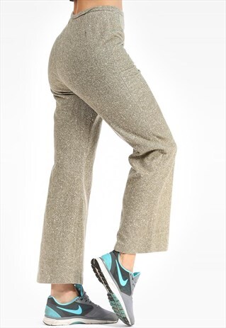 BELL BOTTOM PANTS WOOL TROUSERS