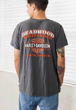 VINTAGE HARLEY-DAVIDSON T-SHIRT LOGO 90S X 6.6