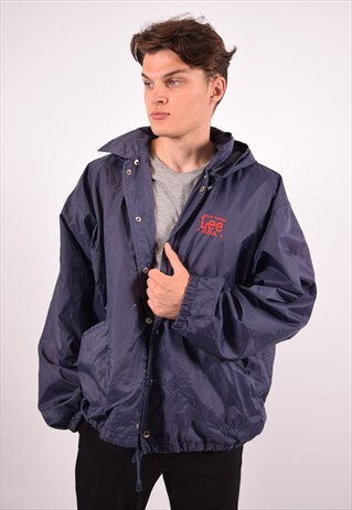 VINTAGE LEE RAIN JACKET BLUE
