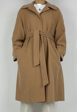 Vintage Coat 90s Austin Reed Trench Wool Mac Belted 