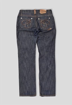 Vintage Coogi Embroidered Denim Jeans in Dark Blue