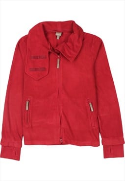 Vintage 90's Bench Fleece Jumper Full Zip Up Red XLarge