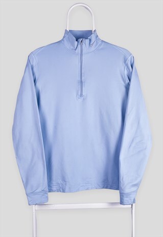 VINTAGE NIKE 1/4 ZIP BABY BLUE SWEATSHIRT WOMEN'S LARGE