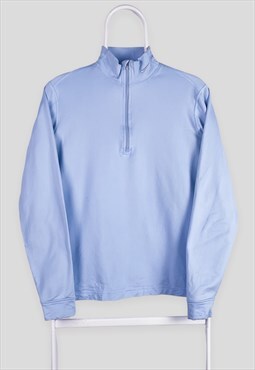 Vintage Nike 1/4 Zip Baby Blue Sweatshirt Women's Large