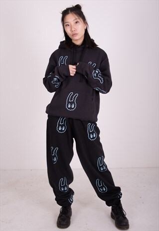 BANS BUNNY BOY TRACKSUIT - BLACK & BLUE