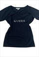 Vintage Y2k Guess Tshirt Top Black Grunge