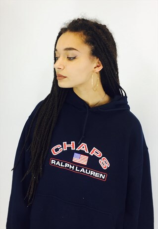 RALPH LAUREN EMBROIDERED USA CHAPS HOODIE