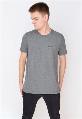 DARK GREY XOXO T-SHIRT