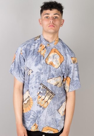 VINTAGE PATTERN SHIRT PTS058