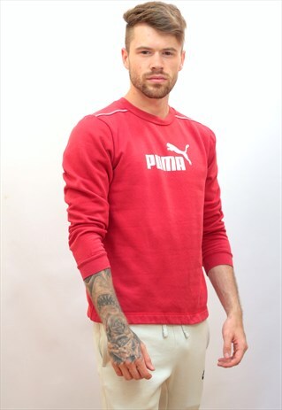 VINTAGE RED PUMA SWEATSHIRT