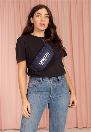 VINTAGE 90S BUM BAG IN BLUE