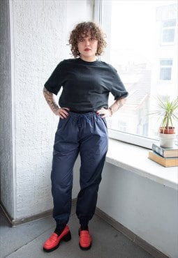 Vintage Navy Blue Jogger Pants