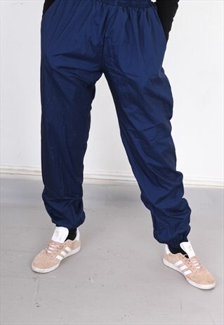 VINTAGE BLUE SHELL TRACK PANTS
