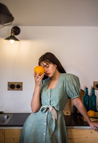 PENELOPE II GREEN TWOFER DRESS