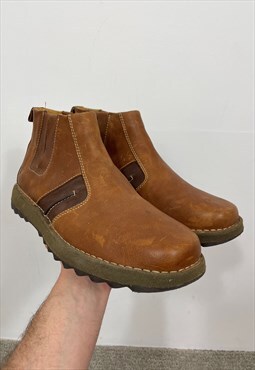 Dr Martens 8c56 Lightweight Slip on Boots Brown Size 10