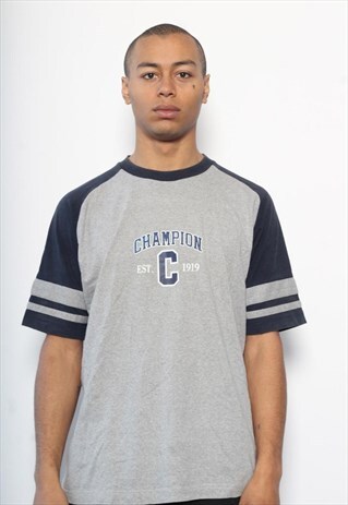 VINTAGE CHAMPION T-SHIRT GREY
