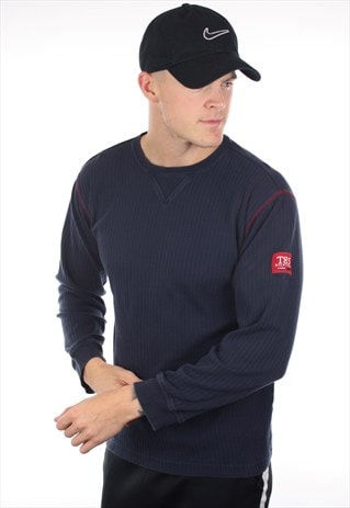 VINTAGE TOMMY HILFIGER RIBBED LONG SLEEVE T SHIRT TEE