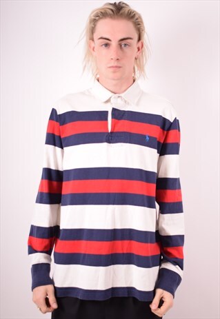 POLO RALPH LAUREN MENS VINTAGE SWEATSHIRT JUMPER XL 90S