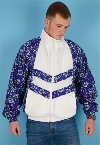 VINTAGE SHELL JACKET IN MULTI NJ593