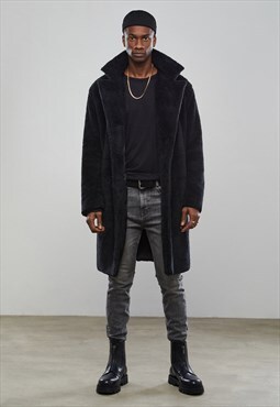 Black Teddy Coat - Winter Teddy Coat