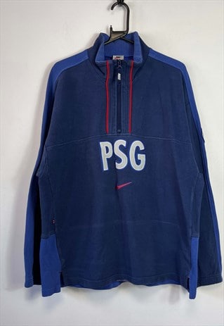 VINTAGE 1997/98 PSG PARIS SAINT GERMAIN HALF ZIP SWEATSHIRT