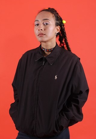 BLACK RALPH LAUREN HARRINGTON JACKET