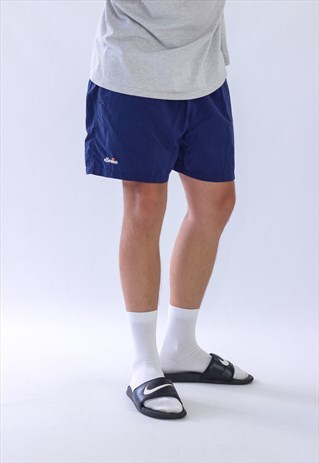 VINTAGE MENS ELLESSE SWIM BEACH LOGO SHORTS
