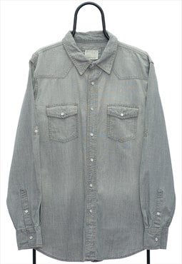 Vintage PDC Grey Long Sleeved Shirt Womens