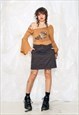 VINTAGE Y2K CARGO SKIRT IN GREY DENIM