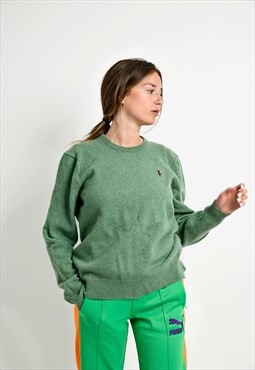 Polo Ralph Lauren vintage wool sweater green women jumper
