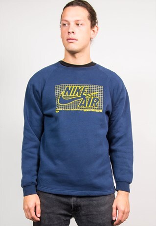 NIKE AIR 90'S VINTAGE BLUE SWEATSHIRT