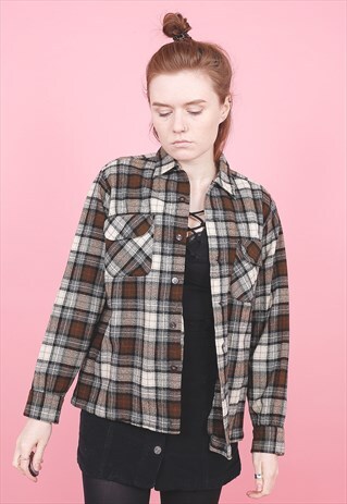 VINTAGE PENDLETON WOOL CHECK SHIRT /R8117