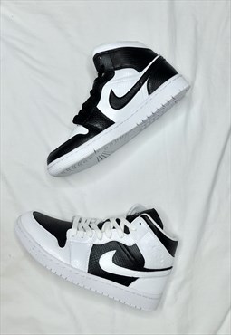 Nike Custom Jordan 1 Asymmetric Black & White