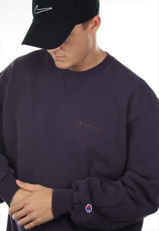 VINTAGE CHAMPION SMALL LOGO SWEATSHIRT JUMPER