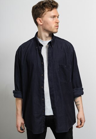 VINTAGE CORDUROY SHIRT BLUE