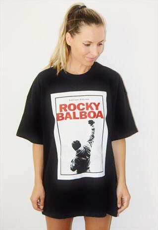 VINTAGE 90S ROCKY BALBOA MOVIE GRAPHIC BOXING T-SHIRT TEE
