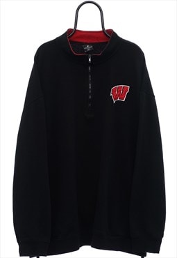 Vintage Wisconsin Badgers NCAA Black Sweatshirt Womens