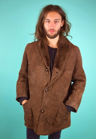 VINTAGE 90'S SHEARLING COAT