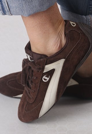 CHAMPION SUEDE TRAINERS UK 7.5 (LXAL)